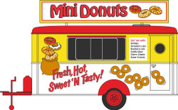 Oxford Diecast Mobile Trailer Mini Donuts HO Gauge 87TR019