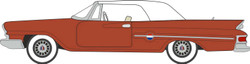 Oxford Diecast 1961 Chrysler 300 Convertible Closed Cinnamon/White HO 87CC61004