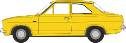 Oxford Diecast Ford Escort Mk1 Daytona Yellow OO Gauge 76FE004