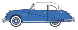 Oxford Diecast Austin Atlantic Coupe Blue/Ivory OO Gauge 76ATL006