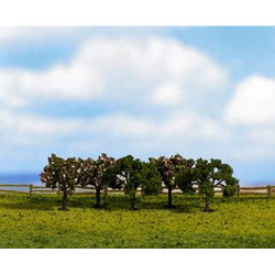 NOCH Green Fruit (3) Classic Trees 4.5cm HO Gauge Scenics 25510