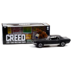 Greenlight 13611 Creed Adonis' 1967 Ford Mustang Coupe Black 1:18 Diecast Model
