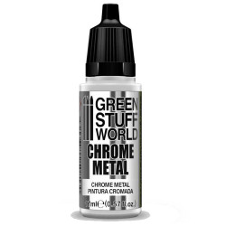 Green Stuff World Chrome Metal 17ml Paint 2454