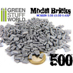 Green Stuff World Model Bricks x500 Grey 9203