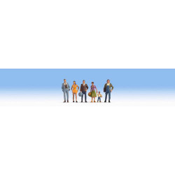 NOCH Pedestrians (6) Figure Set HO Gauge Scenics 15479