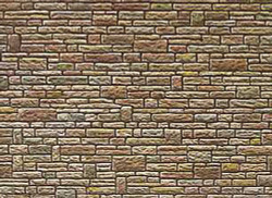 FALLER Cut Stone Wall Card 250x125mm HO Gauge 170604