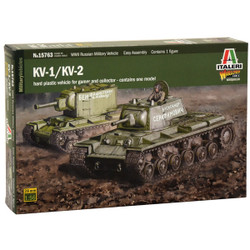 ITALERI WOT Kv1/Kv2 (Tank Driver Included) 15763 1:56 Tank Model Kit
