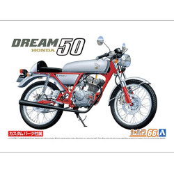 Aoshima 06295 Honda Dream 50 '97 Custom 1:12 Plastic Bike Model Kit