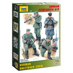 Zvezda German Half-Track Crew 1:35 Model Kit 3585