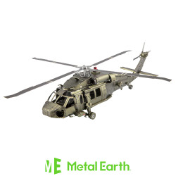 Metal Earth UH-60 Black Hawk Helicopter Etched Metal Model Kit MMS461