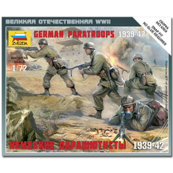 ZVEZDA 6136 German Paratroops Snap Fit Model Kit Figures 1:72