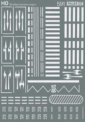 FALLER Street Marking Transfer Sheet IV HO Gauge 180536