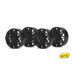 SLOT.IT Wheel Insert BBS Type Black for PA17/24 (4) SIPA03B