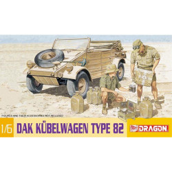 Dragon DAK Kubelwagen Type 82 German WWII Vehicle 1:6 Plastic Model Kit 75021