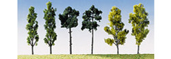 FALLER Assorted Trees 60mm (6) HO Gauge Scenics 181488
