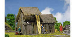 FALLER Log Barn Model Kit I HO Gauge 130294