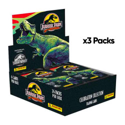 Jurassic Park 30th Anniversary Trading Card Collection - THREE Pack Panini