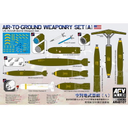 AFV Club 48107 US Air-to-Ground Weaponry Set A 1:48 Plastic Model Kit