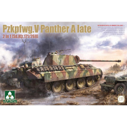Takom 2176 WWII PzKpfwg.V Panther A Late Sd.Kfz 171/268 2 in 1 1:35 Model Kit