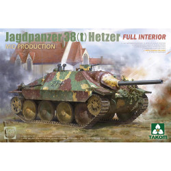 Takom 2171 WWII Jagdpanzer 38(t) Hetzer w/Interior Mid Prod. 1:35 Model Kit