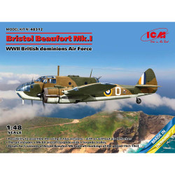 ICM 48312 Bristol Beaufort Mk.I WWII British Dominions AF 1:48 Plastic Model Kit