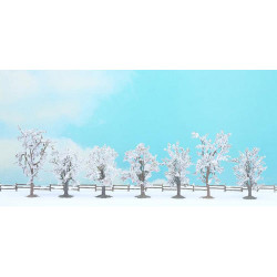 NOCH Winter (7) Classic Economy Trees 8-10cm HO Gauge Scenics 25075