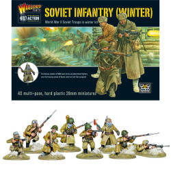 Warlord Games Bolt Action: Soviet Infantry (Winter) x40 Miniatures WGB-RI-04