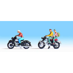 NOCH Motorcyclists (2) Figure Set HO Gauge Scenics 15904