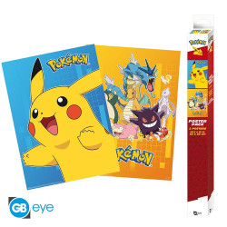 POKEMON - 2x Chibi Posters - Personnages colorés GBYDCO049