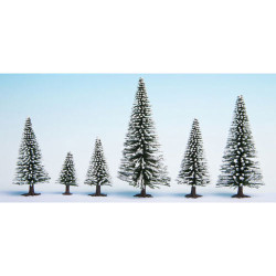 NOCH Snow Fir (10) Hobby Trees 5-14cm HO Gauge Scenics 26928