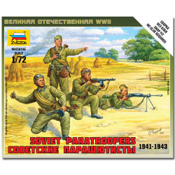 ZVEZDA 6138 Soviet Paratroops Snap Fit Model Kit 1:72