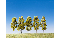 FALLER Birch Trees 55mm (5) HO Gauge Scenics 181486