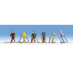 NOCH Skiers (6) Figure Set HO Gauge Scenics 15828