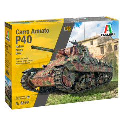Italeri 6599 Carro Armato P40 Italian Heavy Tank 1:35 Plastic Model Kit
