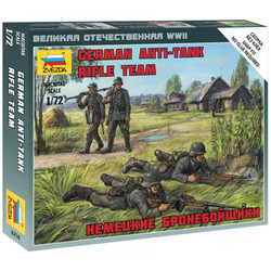 Zvezda 6216 German WWII Anti Tank Team 1:72 Figures Model Kit