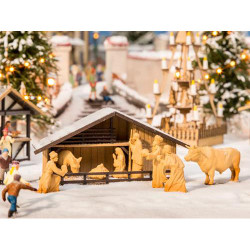 NOCH Christmas Market Crib Laser Cut Minis Kit HO Gauge Scenics 14394