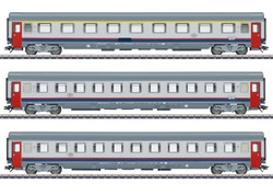 Marklin SNCB EC90 Vauban Express Coach Set (3) V HO Gauge 43523
