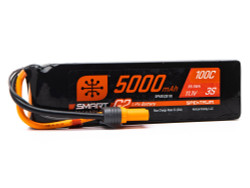 Spektrum 11.1V 5000mAh 3S 100C Smart G2 LiPo Battery: IC5 SPMX53S100