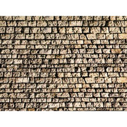 NOCH Cut Quarrystone Wall Card 64x15cm HO Gauge Scenics 57740