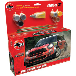 AIRFIX A55304 Mini Countryman WRC Starter Set 1:32 Car Model Kit