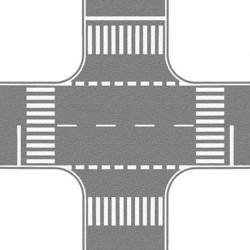 NOCH Grey Road Crossing 22x22cm HO Gauge Scenics 60714
