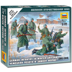 ZVEZDA 6198 German Infantry winter Uniform 1:72 Military Model Kit