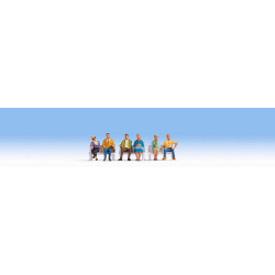 NOCH Seated People (6) Figure Set HO Gauge Scenics 15532