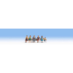 NOCH Seated People (6) Figure Set HO Gauge Scenics 15533