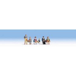 NOCH Passengers (6) Figure Set HO Gauge Scenics 15240