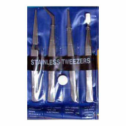 GAUGEMASTER Stainless Steel Tweezers (4) GM609