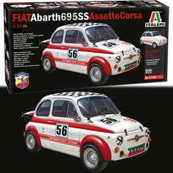 ITALERI 4705 Fiat Arbath 695 SS/Assetto Corsa 1:24 Car Model Kit