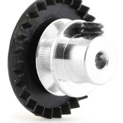 NSR 3/32 IL Soft Plastic Gear 27t Black w/almm hub 050'' screw NSR6327AL