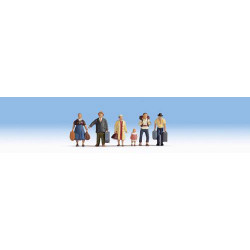 NOCH Passengers (6) Figure Set HO Gauge Scenics 15218