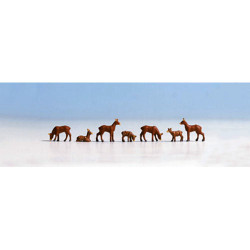 NOCH Roe Deer (7) Figure Set HO Gauge Scenics 15740